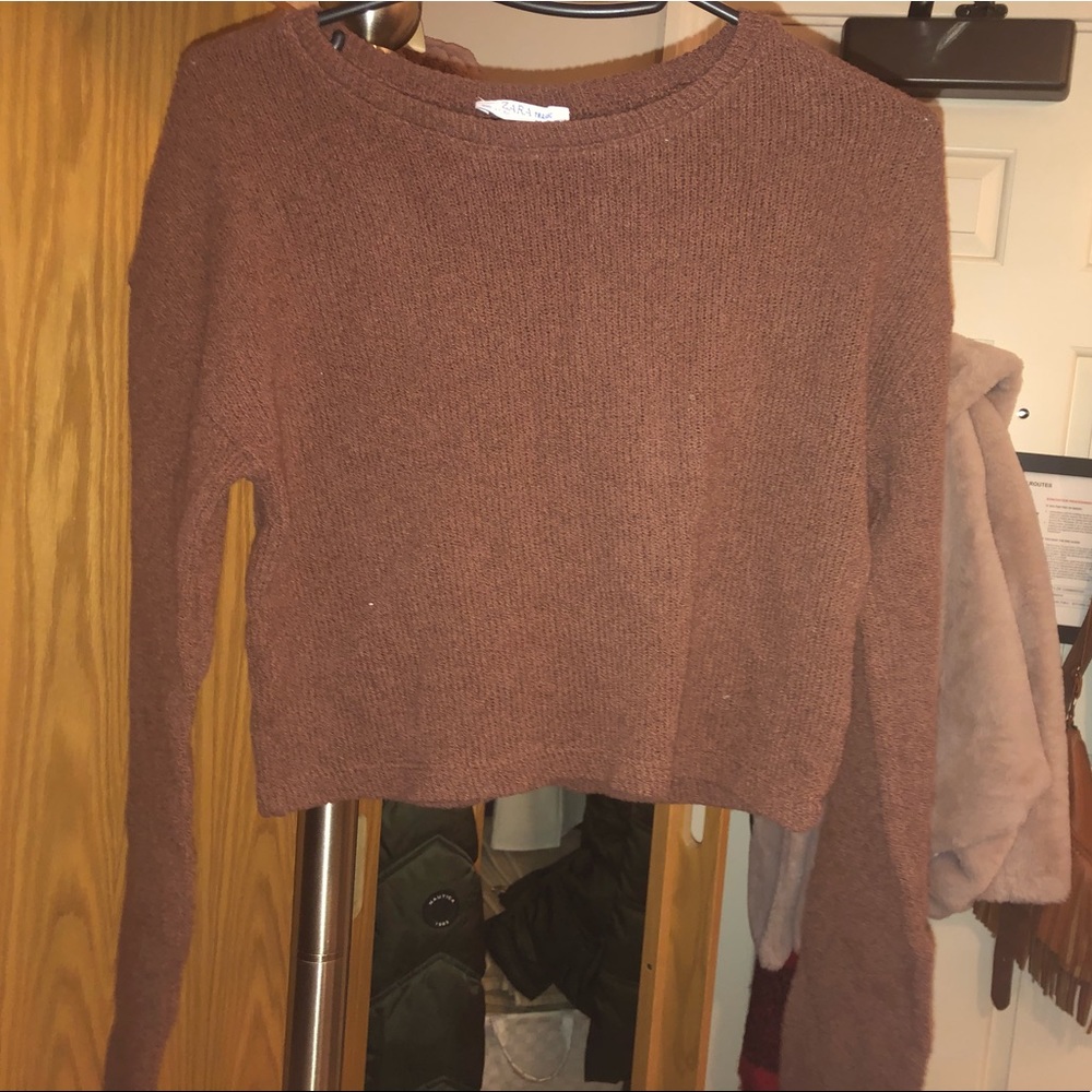 Zara brown crop!